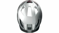 Abus Hyban 2.0 LED Urbanhelm -Fahrradhosen Verkaufsladen abus hyban 2 0 led urbanhelm 2 signal silver 224087