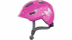 Abus Smiley 3.0 Kinderhelm -Fahrradhosen Verkaufsladen az abus smiley 3 0 kinderhelm 0 pink butterfly 224328